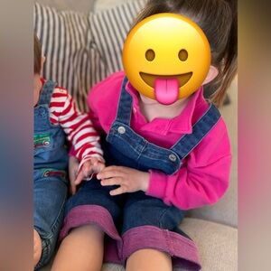 Zara preppy sweatshirt in hot pink for girls